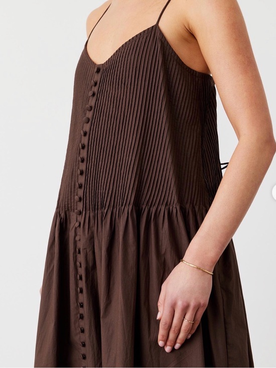 Joslin Dresses & Skirts - Joslin Lucia Pintucked Cotton-Poplin Maxi Dress